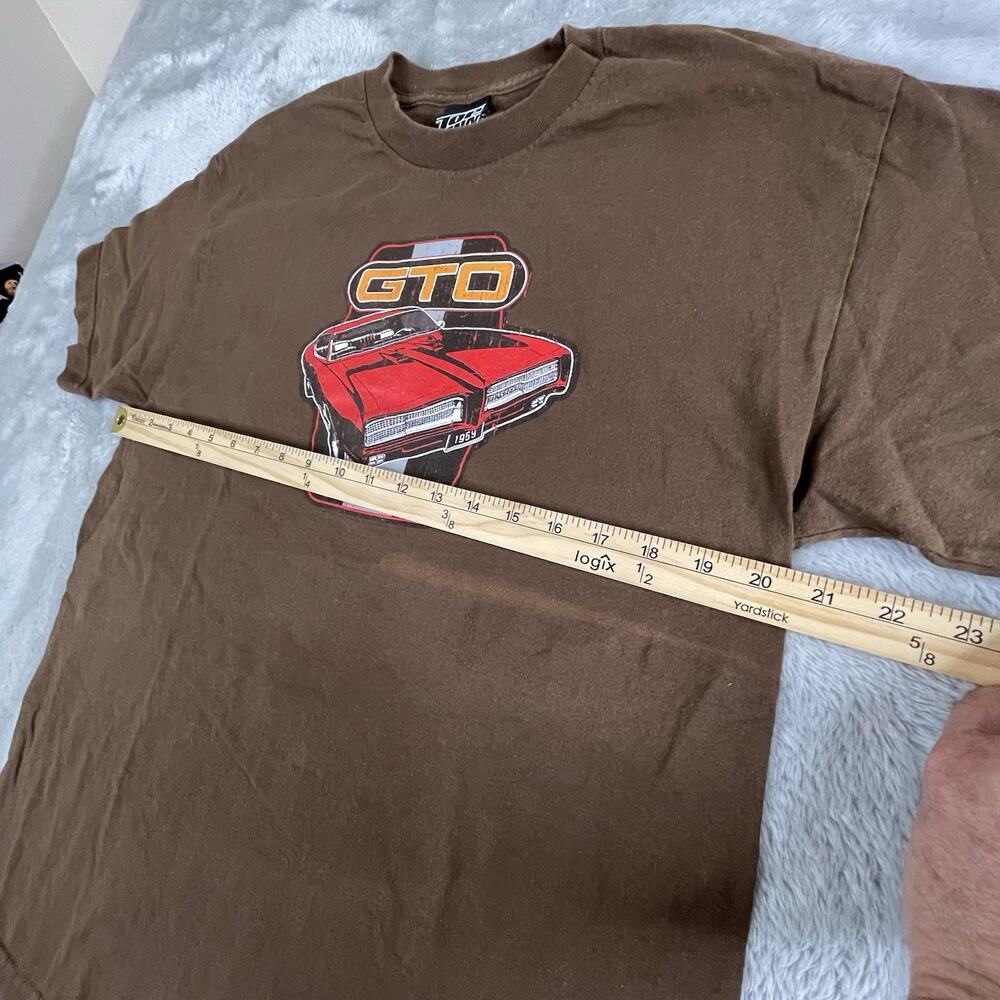 Vintage Pontiac GTO Brown Top Heavy Graphic T-Shirt Alstyle Apparel Size Large‎ - Picture 6 of 7